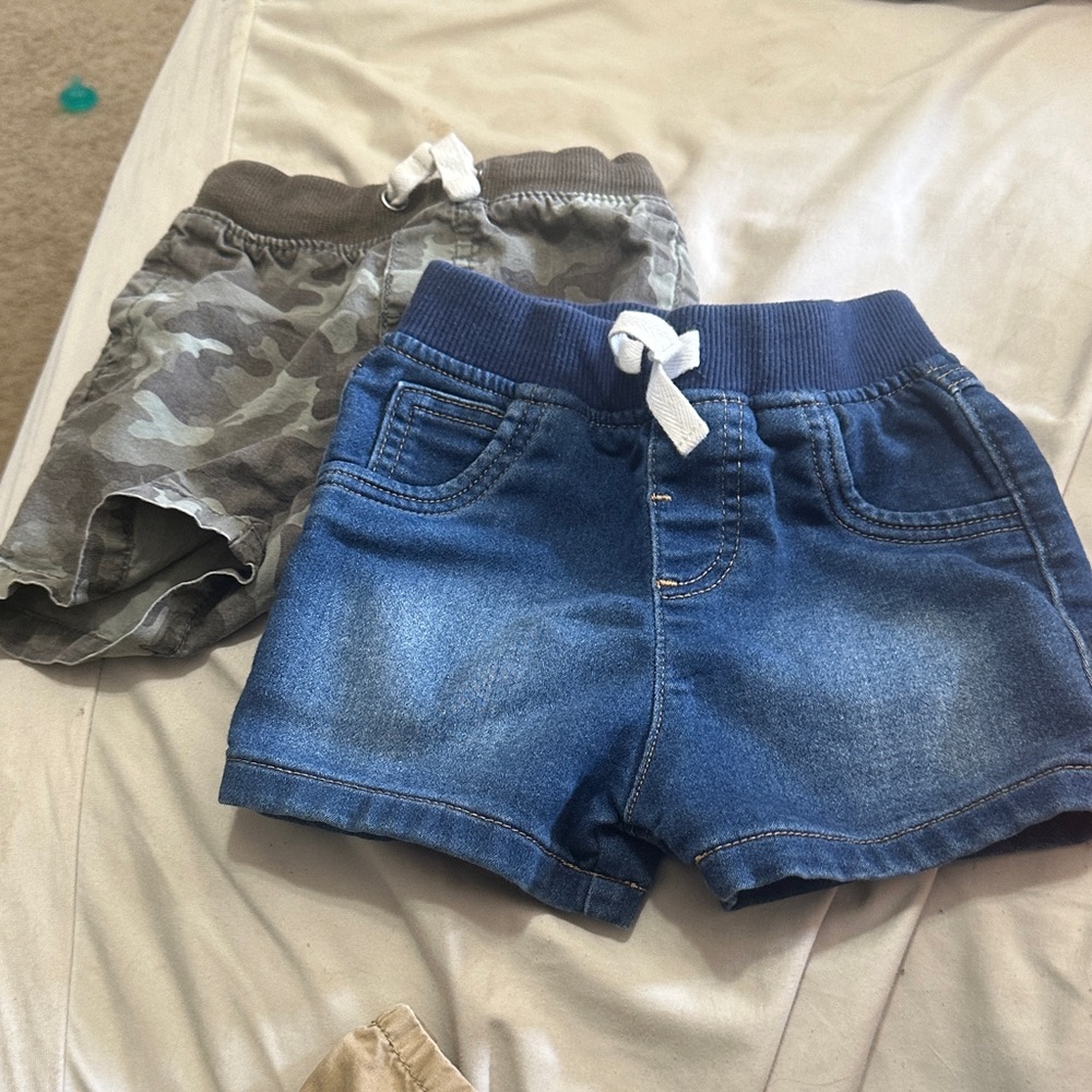 Cat & Jack Blue and Camouflage Kids Shorts